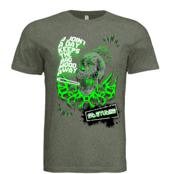 Military Green Triblend - FRONT