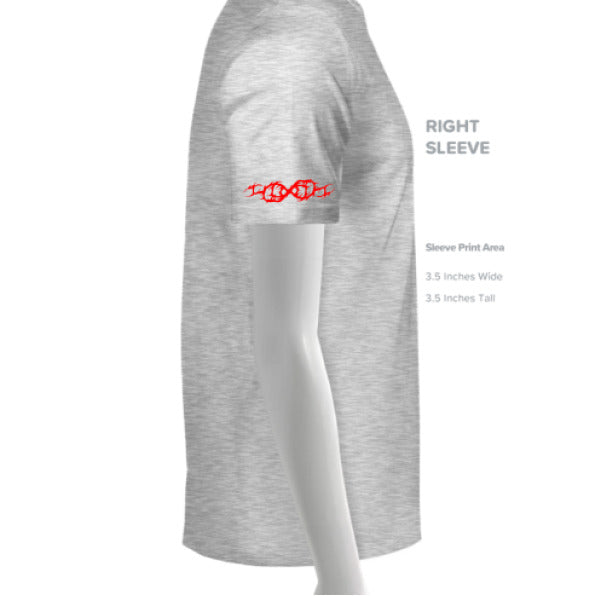 WHITE FLECK TRIBLD - SLEEVE_RIGHT