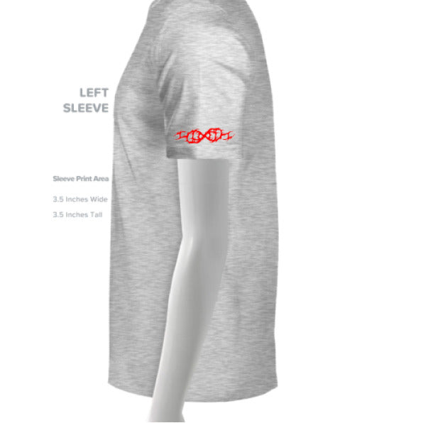 WHITE FLECK TRIBLD - SLEEVE_LEFT