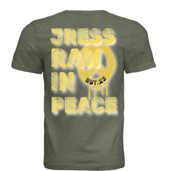 Military Green Triblend - BACK